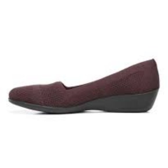 NWT LIFE STRIDE IMMY FLEX SOLE WEDGE LOAFERS COLOR PINOT NOIR 6W (WIDE) - Picture 3 of 16
